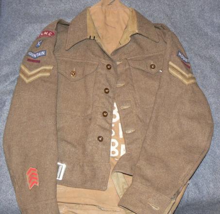 Badged Battledress, RAMC, 155 Field Ambulance, 1942