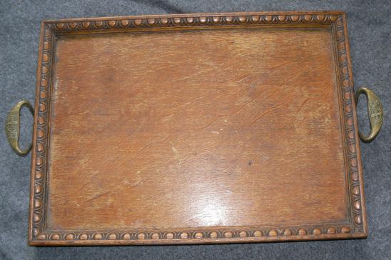 Oak Tea Tray, St. Dunstans