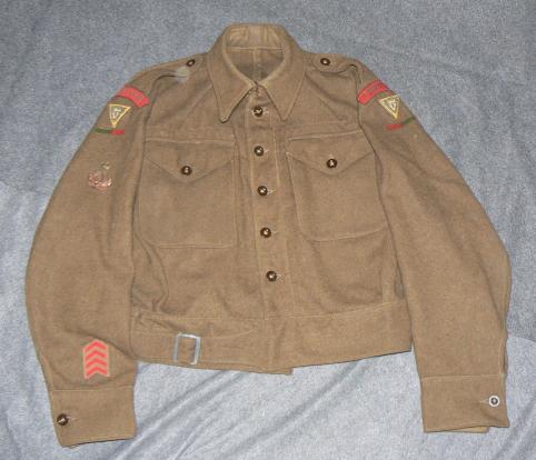 Badged Battledress, Pioneer Corps, 79th Division, 1943