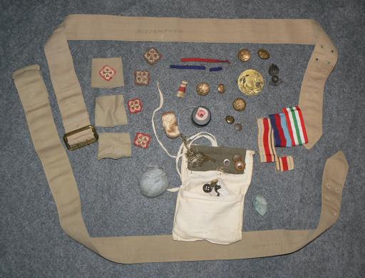 RA Officers Housewife, Badges etc