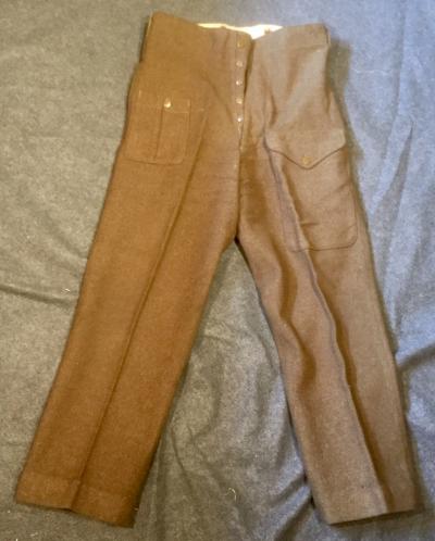 WW2 Battledress Trousers, US War Aid