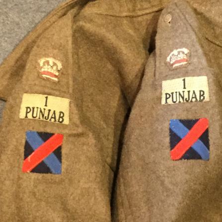 WW2 Indian Officer’s Battledress, 1st Punjab Regt