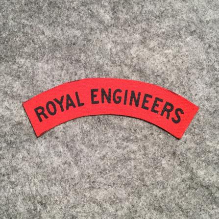 Royal Engineers Printed Shoulder Title