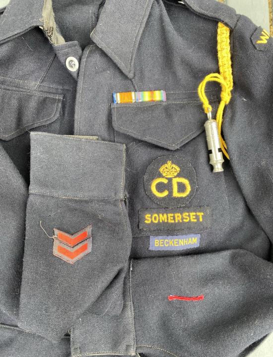 Somerset ARP Battledress with Battle Honour