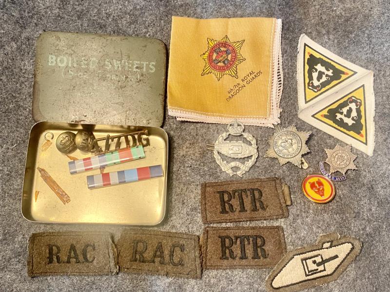 Ration Tin with 4/7DG Badges