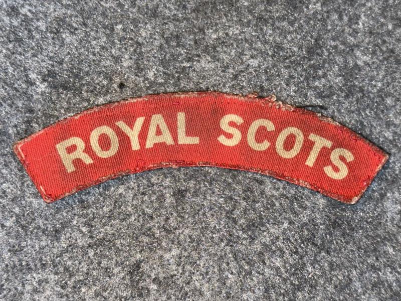 Printed Shoulder Title, Royal Scots