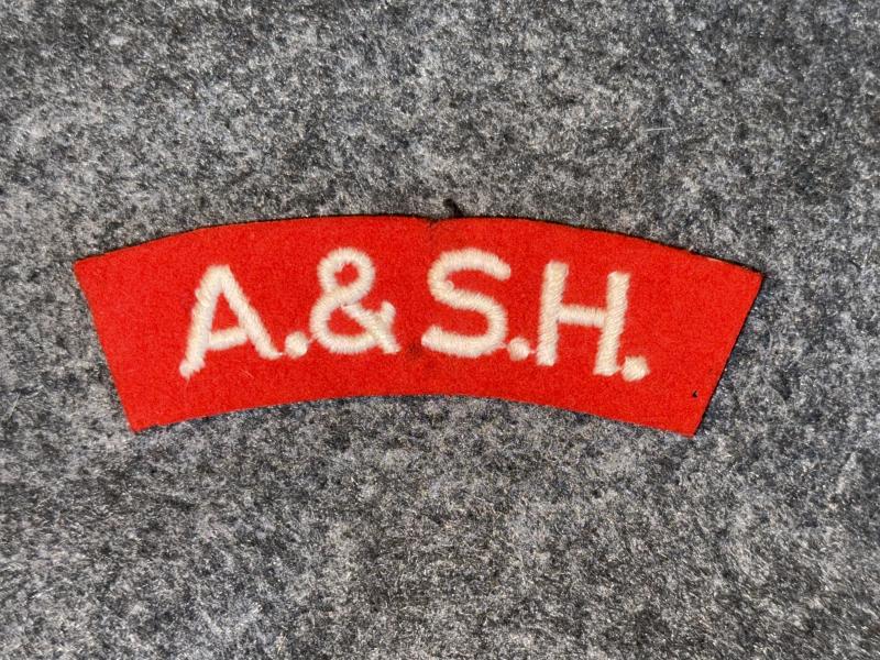 Embroidered Title, A.&S.H.