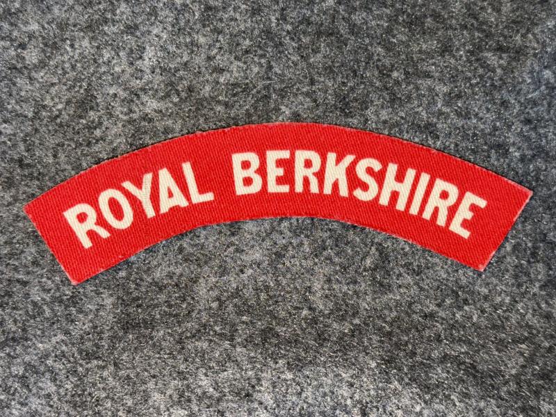 Printed Shoulder Title, Royal Berkshire