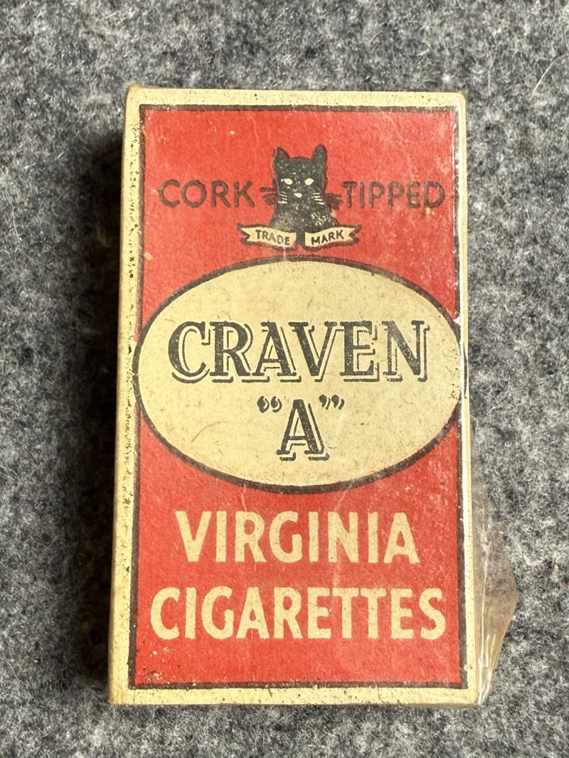 NAAFI Cigarette Packet, 10 Craven A, Sealed