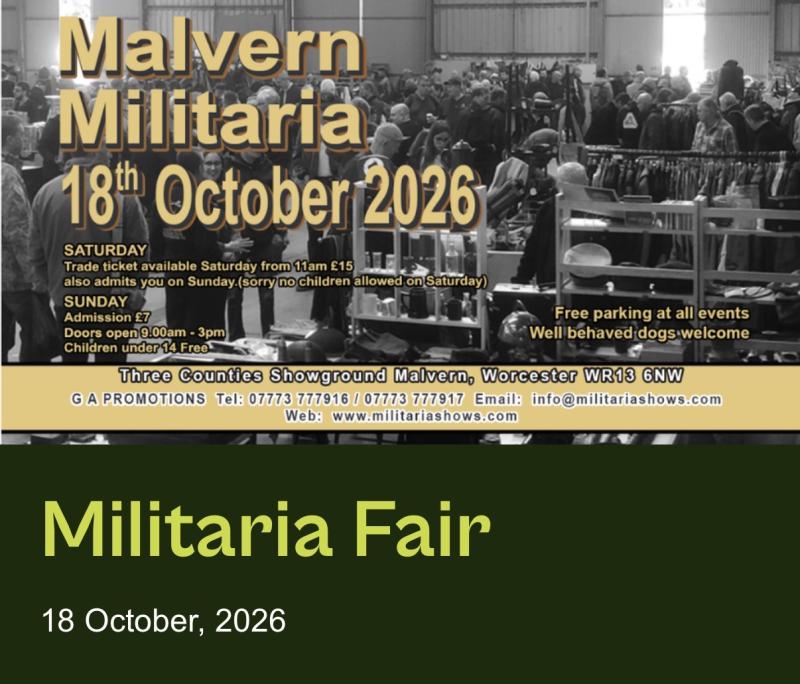 Next Show, Malvern 18/10/26